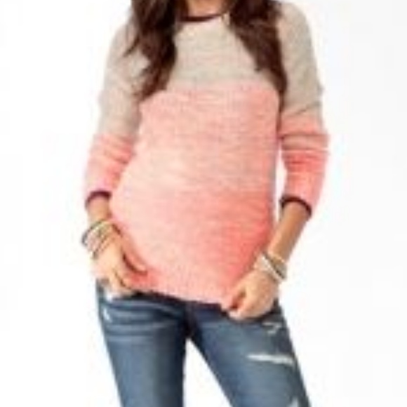 Forever 21 Sweaters - Forever 21 XL pink ombre sweater